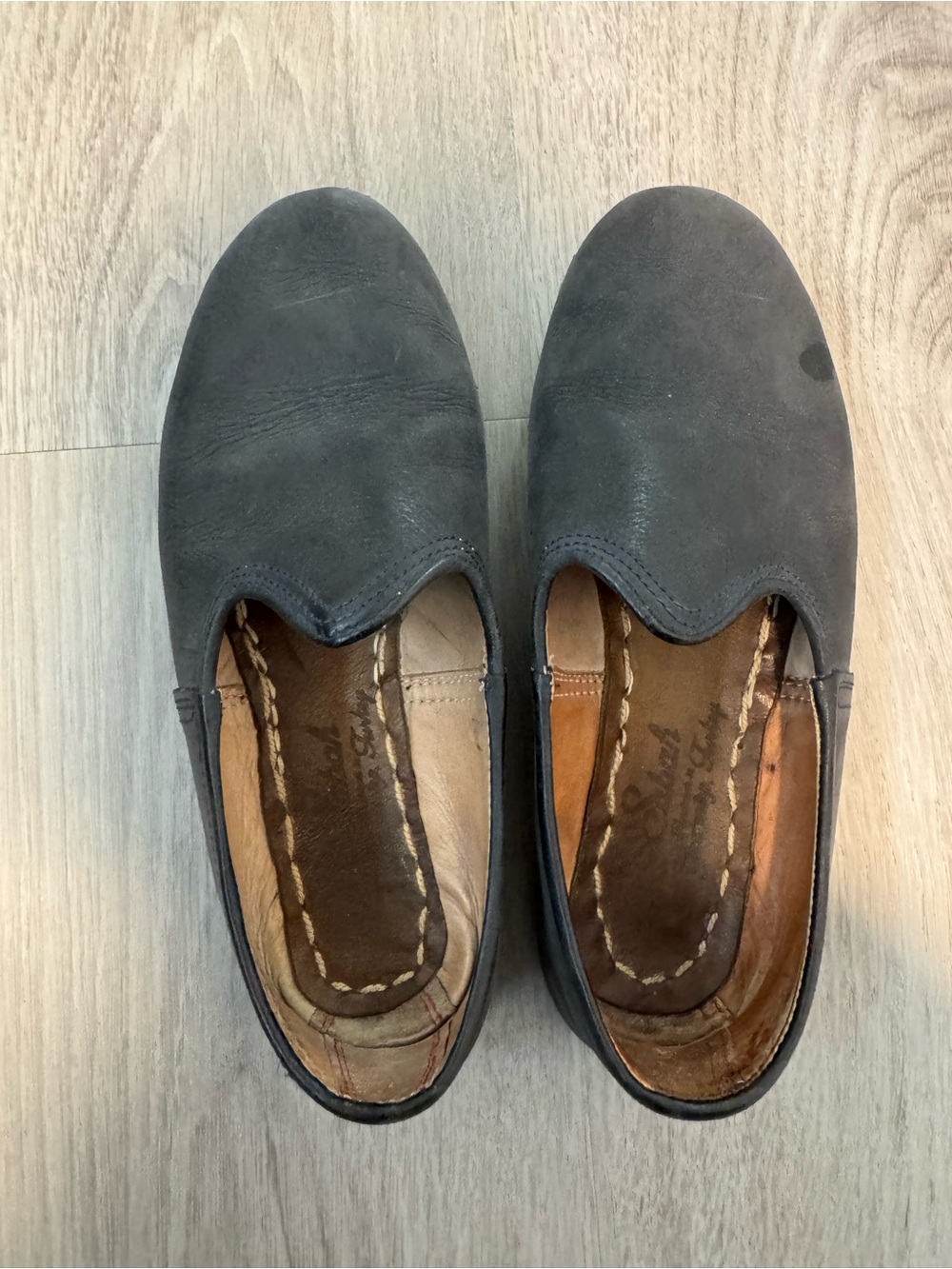 Sabah Women's Navy Suede Loafers